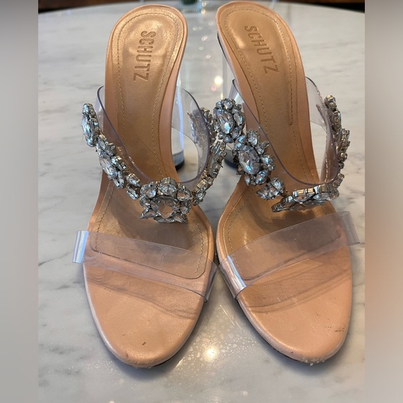 Schutz Blanck Slide Sandals Size 8 - Picture 5 of 10